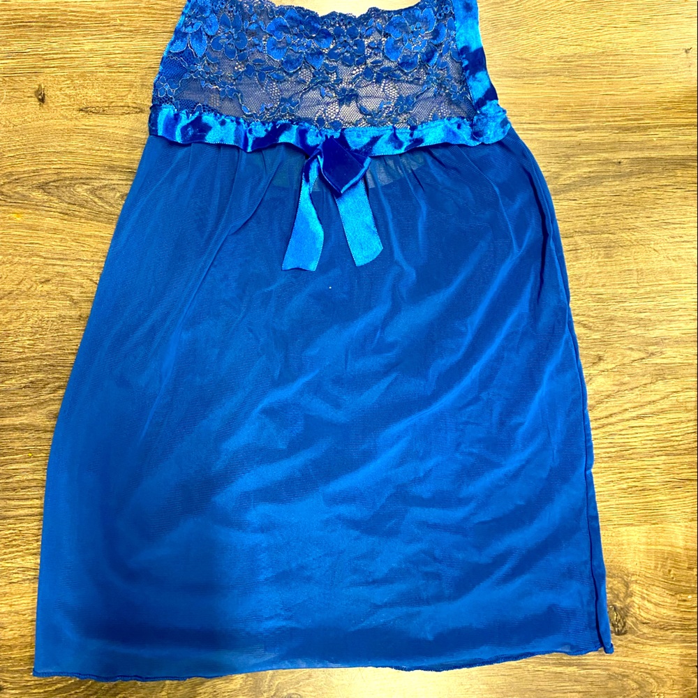 Blue Lacey nightie